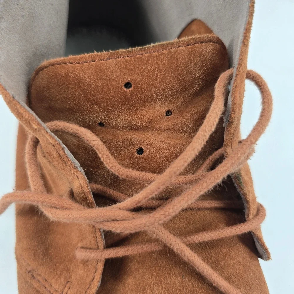 Cole Haan Chukka Boots Mens 11 Boots Brown Suede Lace Up C20873